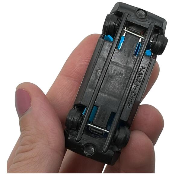 Vintage Diecast Red Racing Car #1 Supercar with Silver Lightning Bolts - Picture 7 of 7